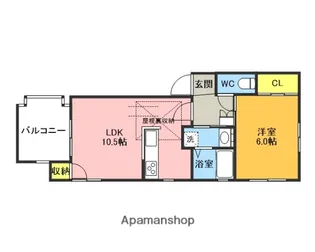 Nフラット【B205号室】の間取り