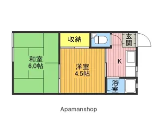 サニーハイツ緑丘【102号室】の間取り