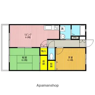 コーポタカノ【201号室】の間取り