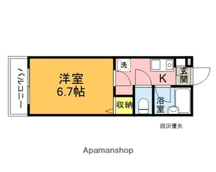 ガーデンプレイス【106号室】の間取り