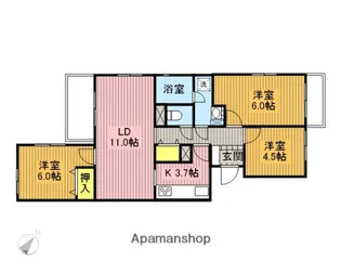グラン・ドムール北上尾【2階】の間取り