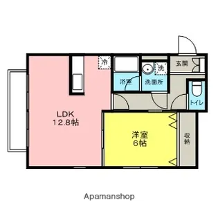 ラフィネ【101号室】の間取り