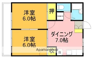 メゾンジュネス【203号室】の間取り