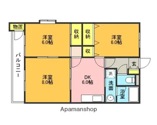 グリーンパレス桶川【307号室】の間取り