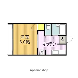 シティハイムアサマ【201号室】の間取り