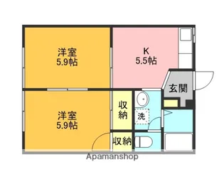 メゾンセフィア【1階】の間取り