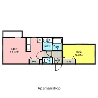 ラフィネ【103号室】の間取り