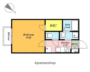 アスピラシオン【203号室】の間取り