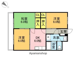 UIマンション【105号室】の間取り
