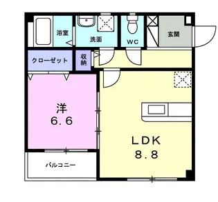 オアシス【2階】の間取り
