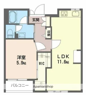 パレスパークサイド 大宮 A【203号室】の間取り