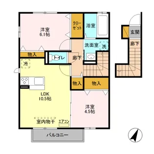 フェリオ【2階】の間取り