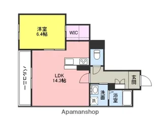 グランメール【202号室】の間取り