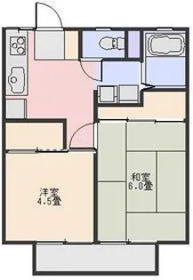 サンシティ宮原【102号室号室】の間取り