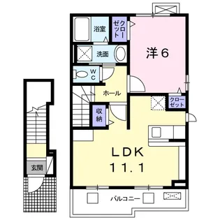 サン ソレイユ【2階】の間取り