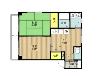 ベルナティオ伊奈【301号室号室】の間取り