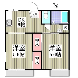 グリーンヒルC【2階】の間取り