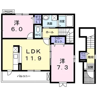 ルミエール【2階】の間取り