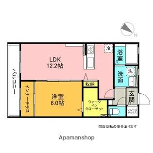 リバーサイドハイツ【102号室】の間取り