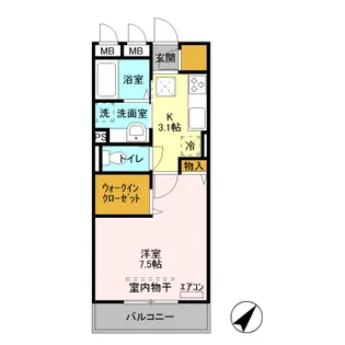 フローラ【1階】の間取り