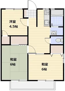 パナヤマニA棟【203号室号室】の間取り