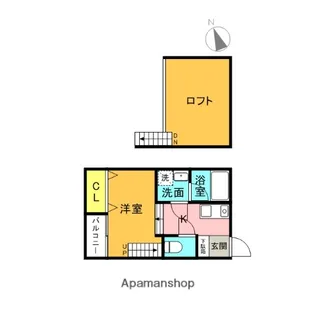 クレステージ【205号室】の間取り