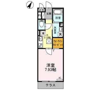 エヴァーラスティング桶川【1階】の間取り