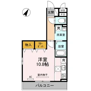 フォンテーヌ桶川【3階】の間取り