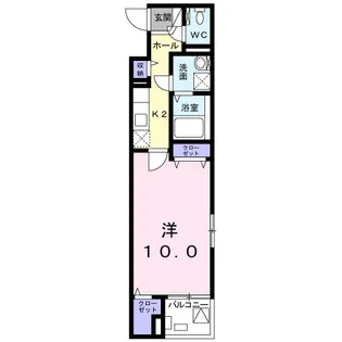 ユーミースカイ【4階】の間取り