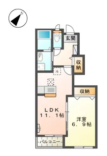 ポップ・メゾン【1階】の間取り