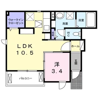 コリーヌ・シャン【1階】の間取り