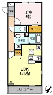 メテオール【2階】の間取り