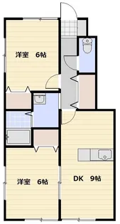 コンフォート伊奈B棟【102号室号室】の間取り