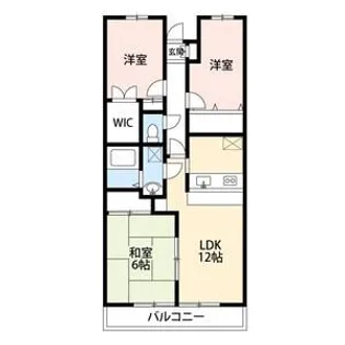 ベルフォーレ上尾【1階】の間取り