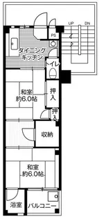 ビレッジハウス上尾5号棟【1階】の間取り