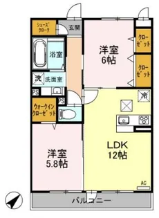 ルシエール上尾原市【2階】の間取り
