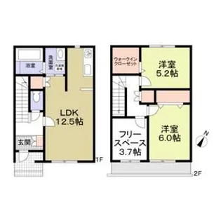 グラン エスポワールC棟【1階】の間取り