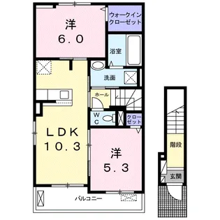 ルーラルレジデンス弐番館【2階】の間取り