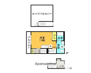 ATAGO BASE【2階】の間取り