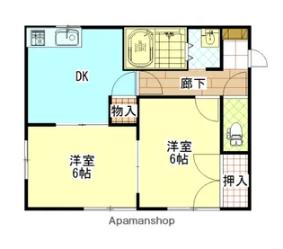 ハイツ清水I【2階】の間取り