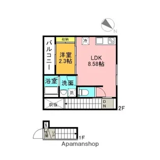 KOTI IHANA【203号室】の間取り