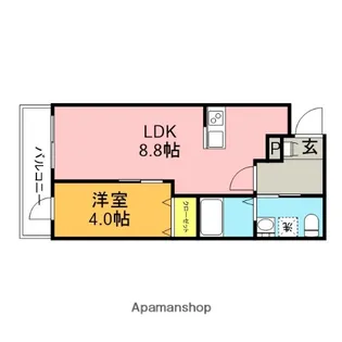 アクアステージ【3階】の間取り