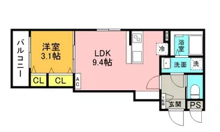KLEIS上尾【1階】の間取り