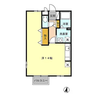 ヴィラセスト【2階】の間取り