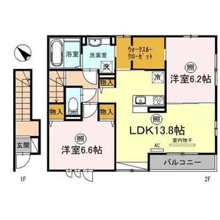 グランヴェール・Ⅲ【2階】の間取り