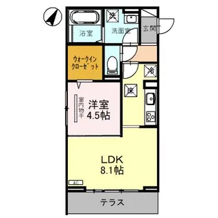 ノーブルパレス【1階】の間取り