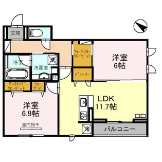 アルベルタ【2階】の間取り