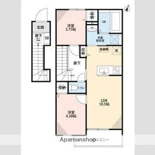 リーブルファイン鴻巣加美【2階】の間取り