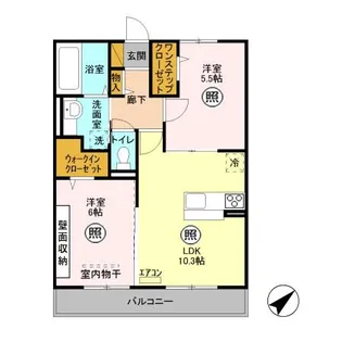 ブライト A【3階】の間取り