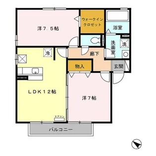 ヴィアレット Ⅴ【1階】の間取り